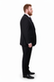 Mix And Match Suits Men's Two Button Portly Fit Black Tonal Suit Executive Fit Suit - Mens Portly Suit
