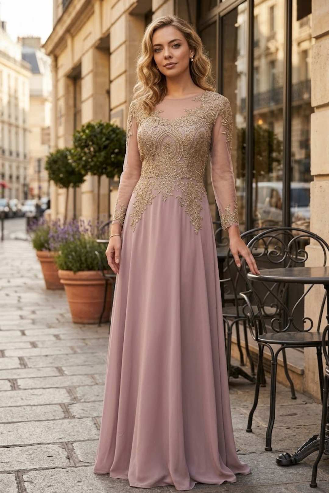 Plus Size Long Evening Gown Maxi Formal Dress for Women By May Queen MQ1549