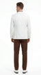 Men’s Ivory and Brown 3 Piece Suit – Elegant White Blazer with Brown Vest and Trousers for Wedding, Prom and Formal Events in off White Cream + Bowtie