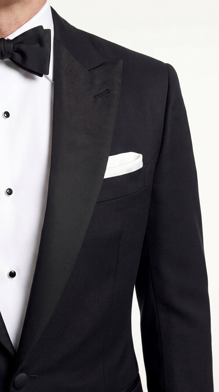 Men’s James Bond Style Black Dinner Jacket Blazer – Classic Formal Tuxedo Evening Wear