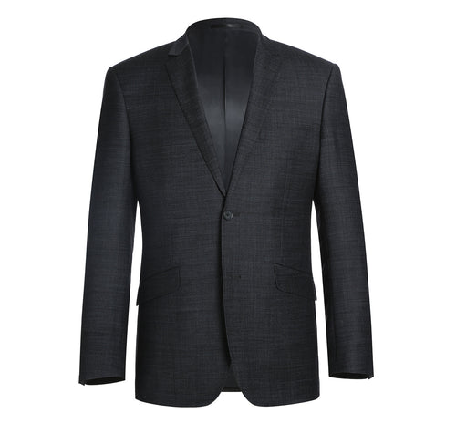 558-2 Men's Two Piece Slim Fit Wool Blend Suit