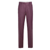 293-16 Men's Slim Fit Notch Lapels Berry Solid Suits