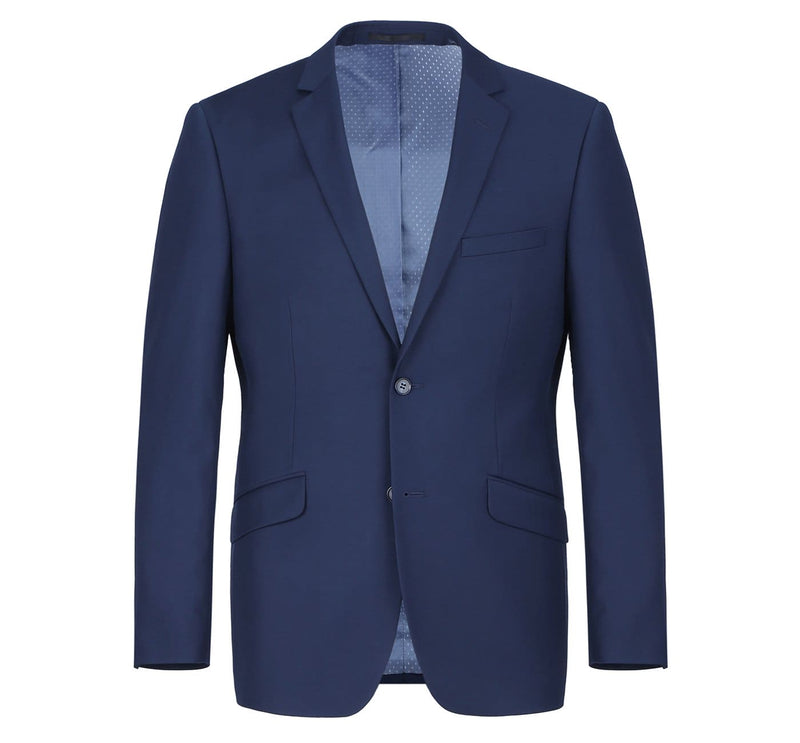 201-18 Men's 2-Piece Slim Fit Single Breasted Notch Lapel Suit