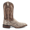 Dan Post Men's Brutus Python Snakeskin Square Toe Boots - Natural