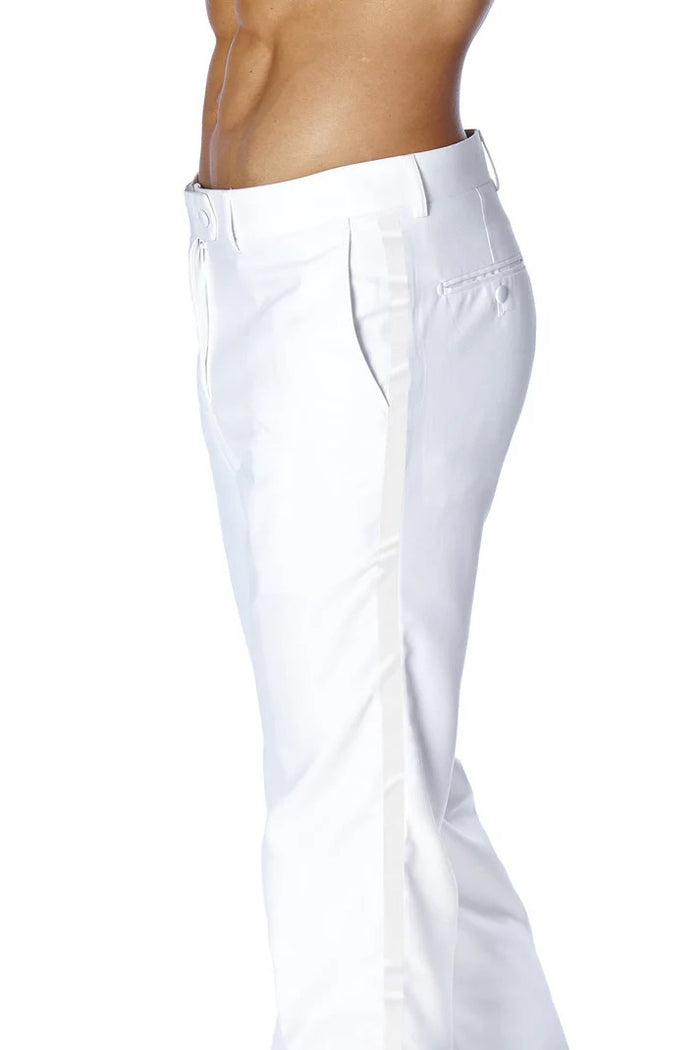 Mens Dress Tuxedos Pants in Color Flat Front No Pleat