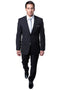 "Charcoal Grey Slim Fit Wedding Suit for Men - Basic 2 Button Style"