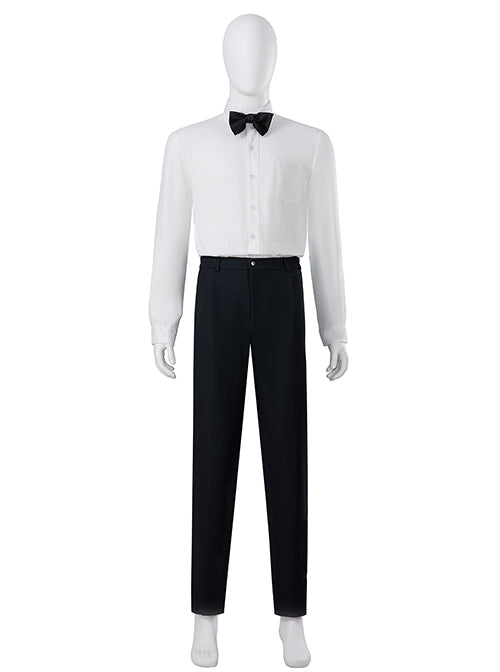 Black Suit Cosplay Costume for Men – Halloween Outfit Without Shoes