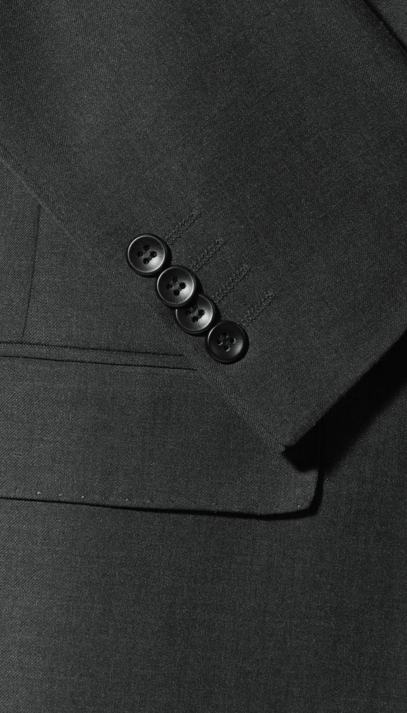 The Ironwood Cord Men's Charcoal 2 Button Slim Fit Notch Lapel Suit