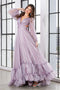 Adora Design 3149G A-Line Tiered Ruffle Long Sleeve Prom Gown