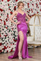 Adora Design 3280 Lace Applique Corset Spaghetti Strap Prom Dress