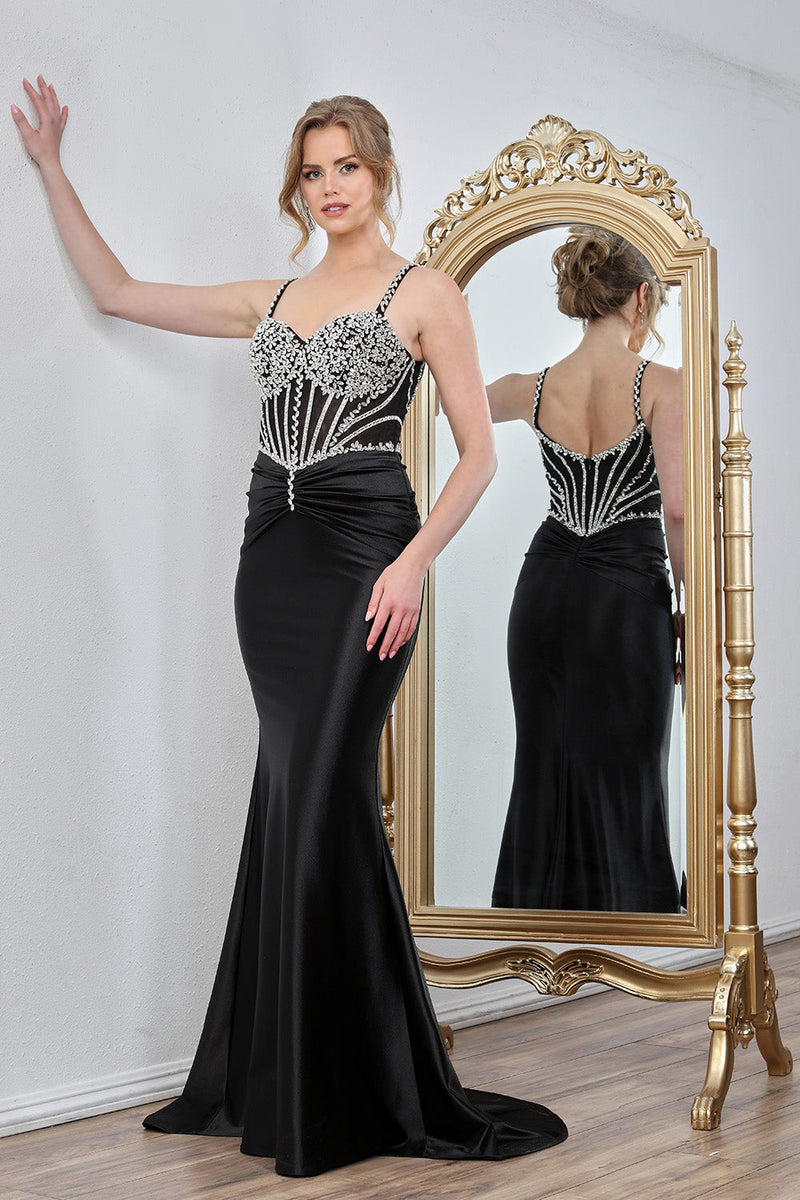 Adora Design 3294 Long Beaded Mermaid Corset Formal Prom Dress