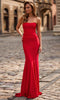 La Femme 33403 Semi Sweetheart Ruched Waist Gown