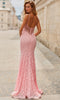 La Femme 33452 Allover Lace Fitted Sleeveless Dress