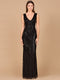 Lara 33552 - Fitted Dress With Tonal Beading