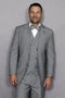 Statement Men's 3 Piece 100% Wool Suit - Elegant Solid
