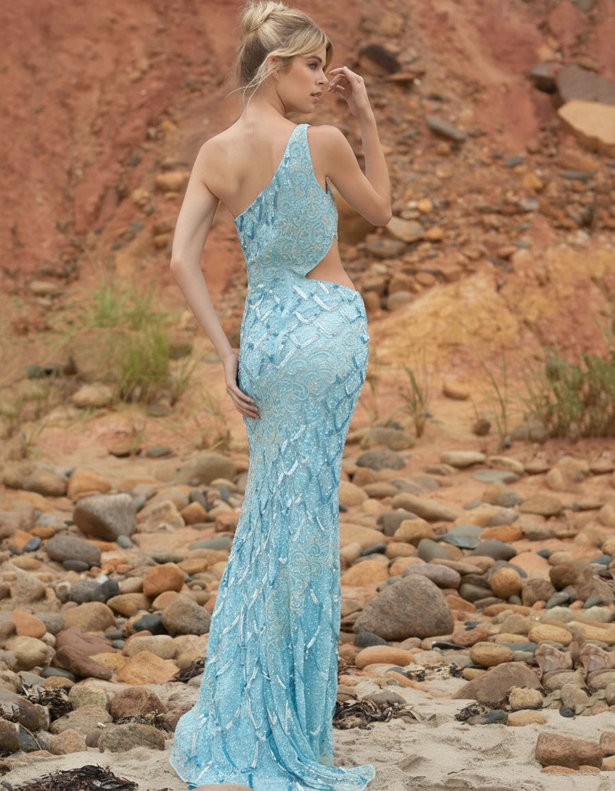 Primavera Couture 3729 - Beaded Sequin Prom Dress