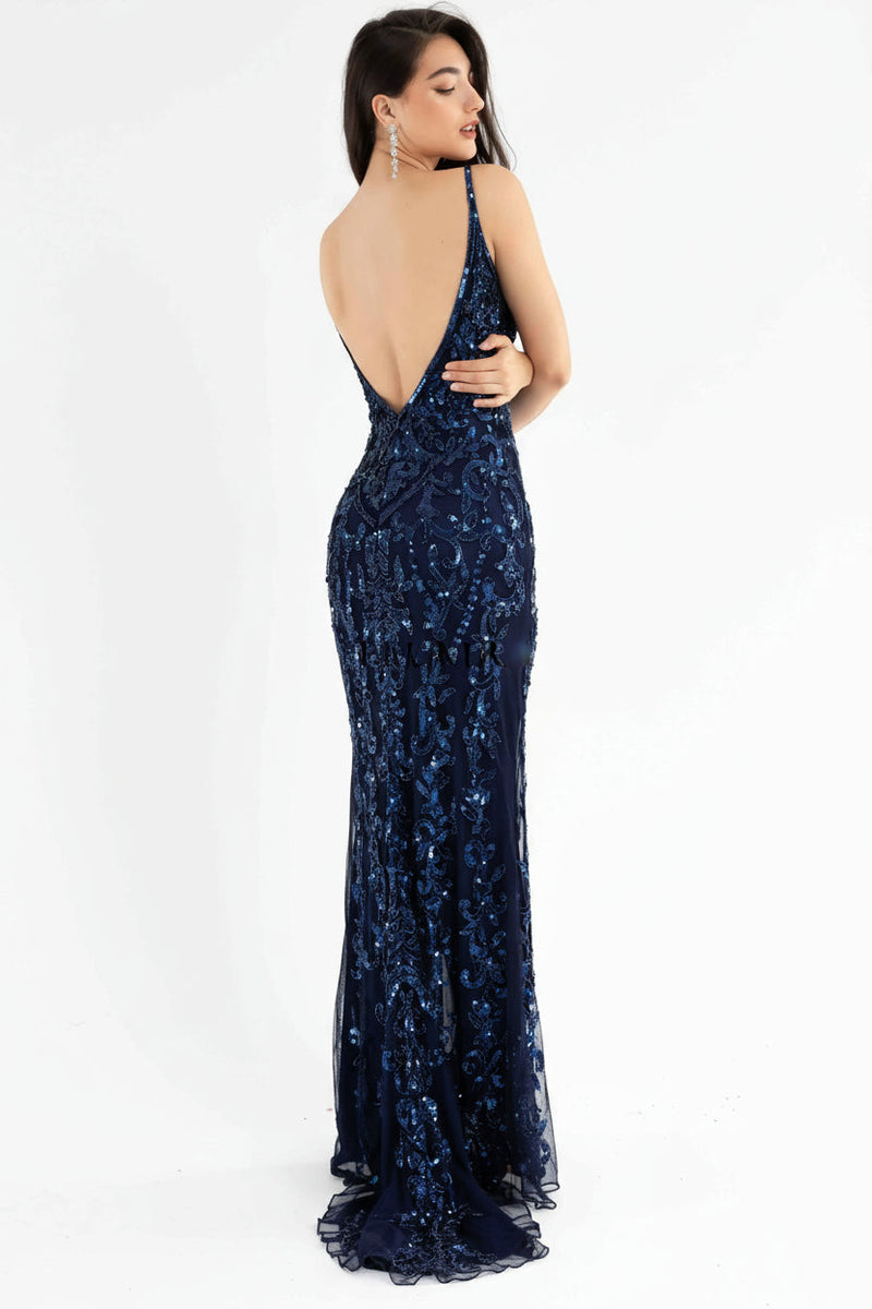 Primavera Couture 3749 - Beaded Sequin Fitted Prom Dress