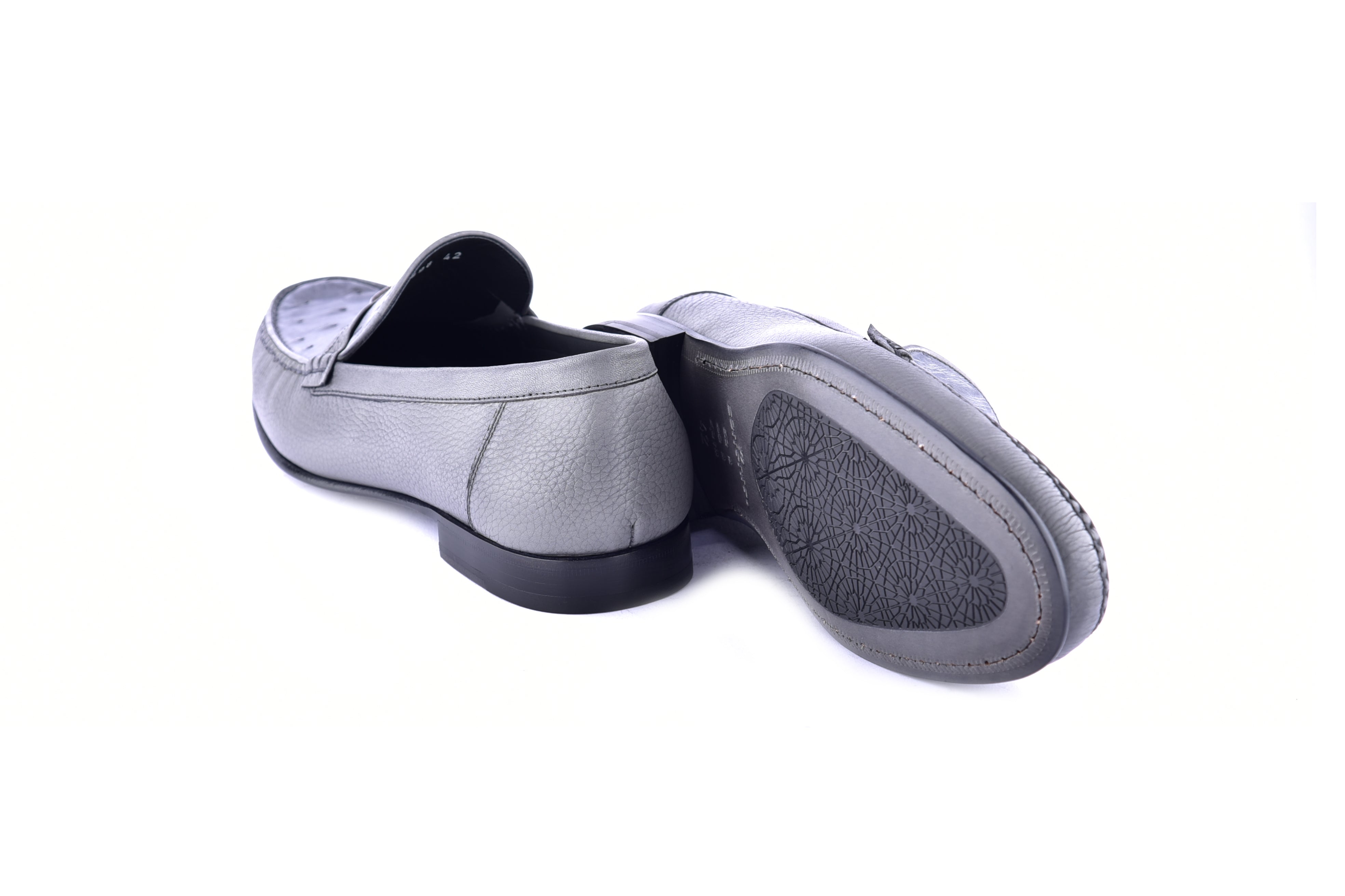 C0014051-3898Ost- Genuine Ostrich- Grey