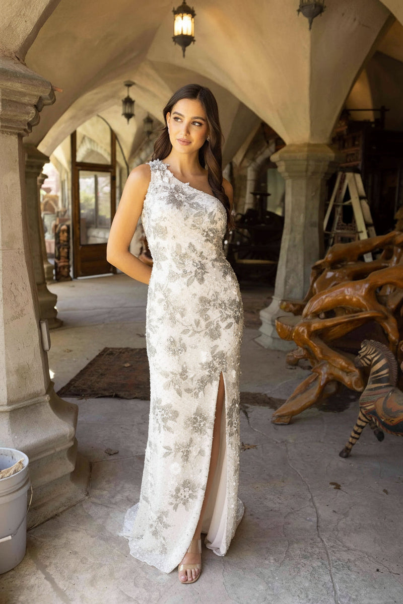 Primavera Couture 3921 - Beaded Sequin Evening Gown