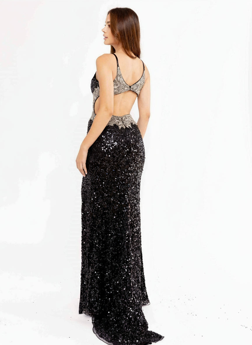 Primavera Couture 3955 - Sequin Beaded Fitted Prom Dress