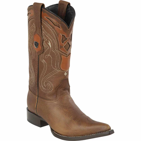 Honey Brown Pointy Mexican Boots Pointed Toe