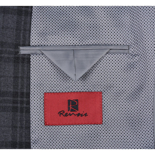 294-15 Men's Slim Fit Checked Suits