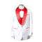 1 BUTTON SHAWL LAPEL TUXEDO WITH VEST White & RED - AlbertoNardoniStore