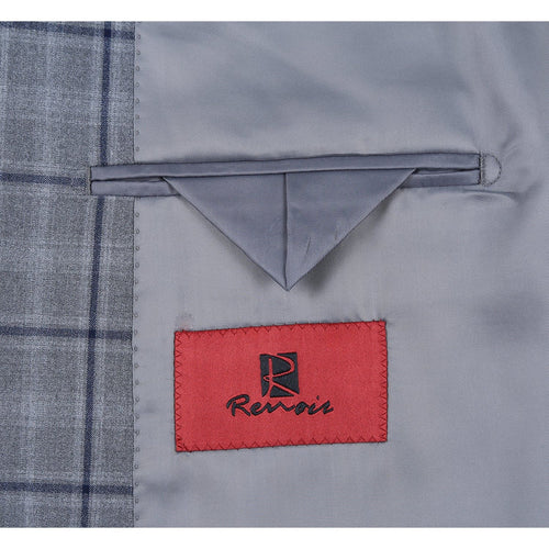 293-20 Men's Slim Fit Stretch Checked Suits