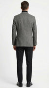 Men’s Grey Tweed Herringbone Sport Coat - Gray Mens Blazer Suit Jacket