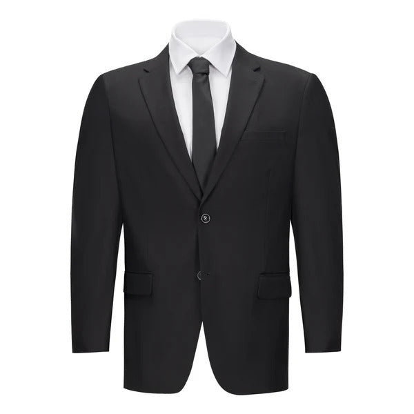 Mens Vested Black Slim Fit Suit