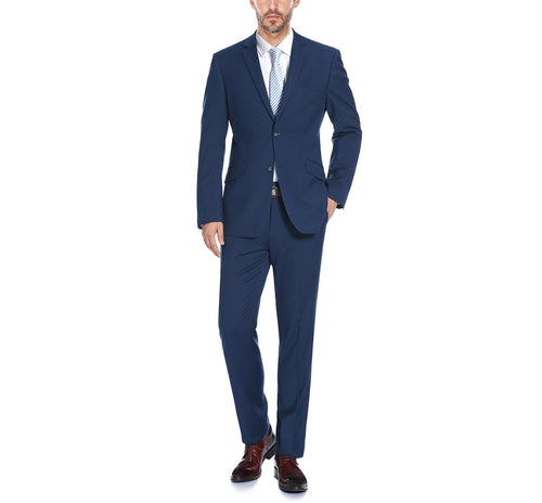 2110-19 Men's Slim Fit Solid Stretch 2-Piece Suit