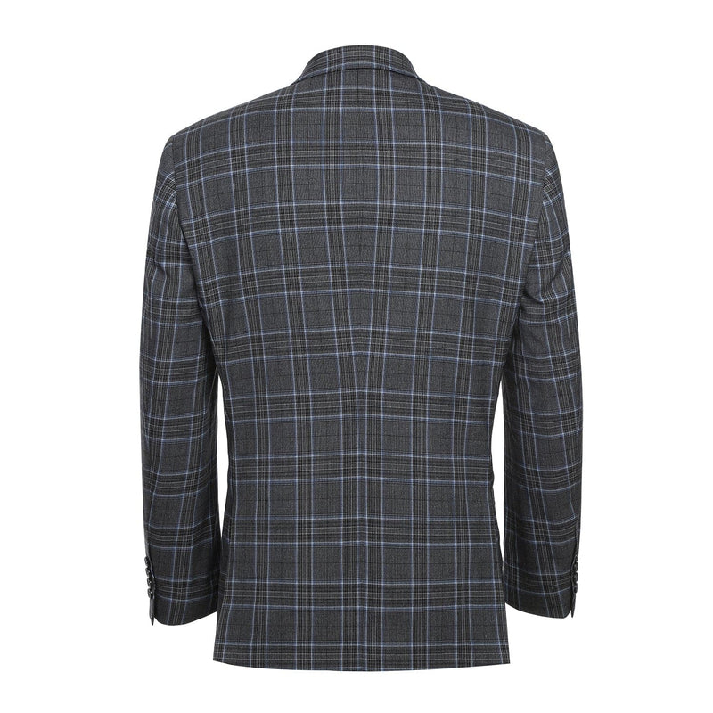 293-28 Men's Slim Fit Checked Suits
