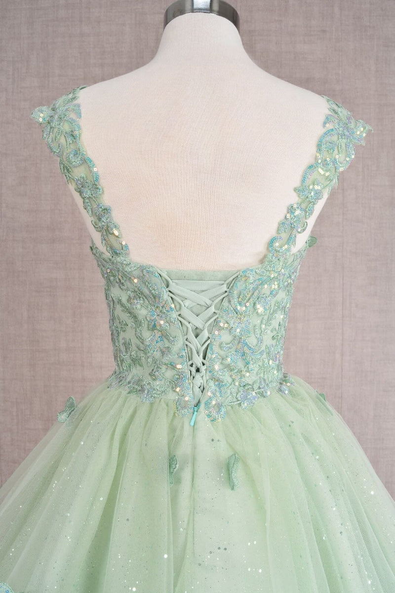 3D Butterfly Short Dress by Elizabeth KGS3186