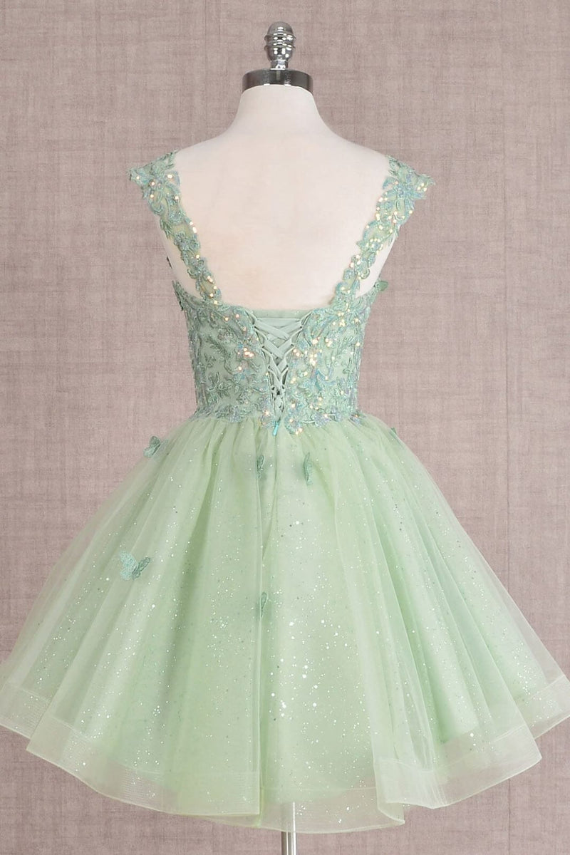 3D Butterfly Short Dress by Elizabeth KGS3186