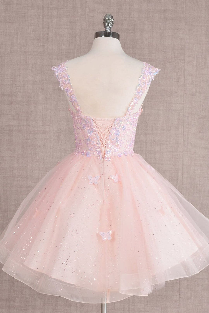 3D Butterfly Short Dress by Elizabeth KGS3186