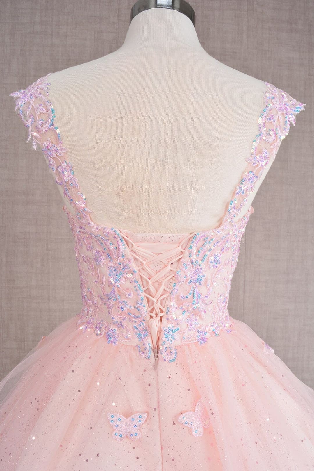 3D Butterfly Short Dress by Elizabeth KGS3186
