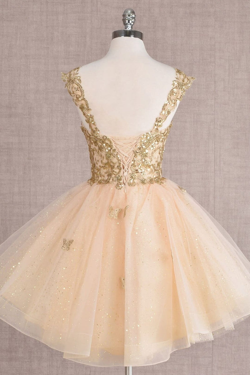 3D Butterfly Short Dress by Elizabeth KGS3186
