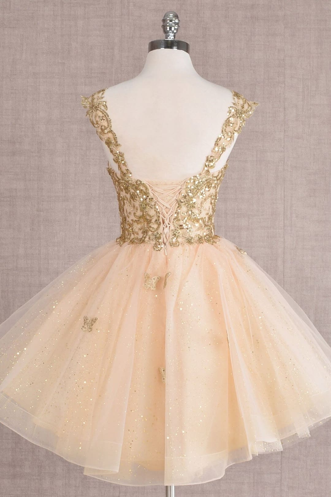 3D Butterfly Short Dress by Elizabeth KGS3186