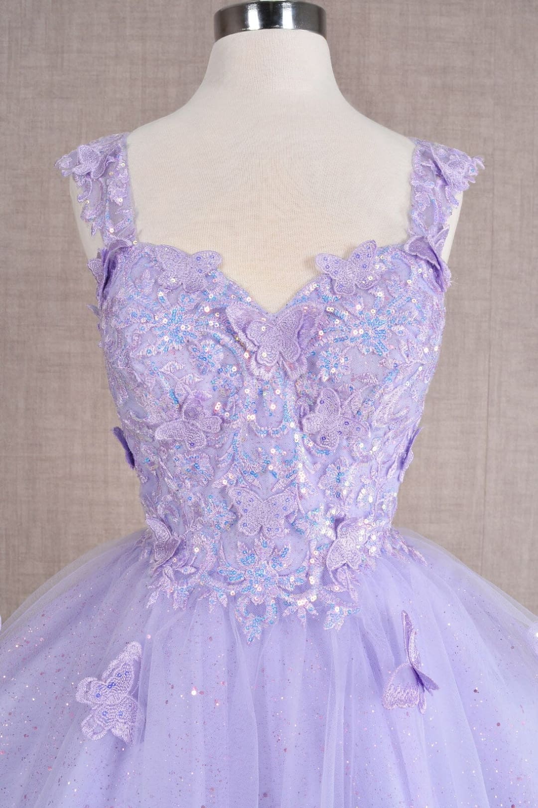 3D Butterfly Short Dress by Elizabeth KGS3186
