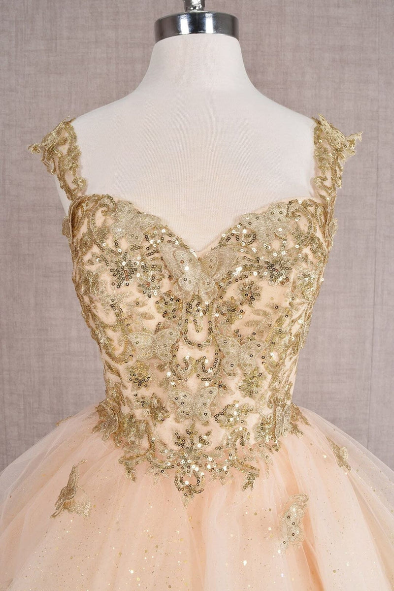3D Butterfly Short Dress by Elizabeth KGS3186