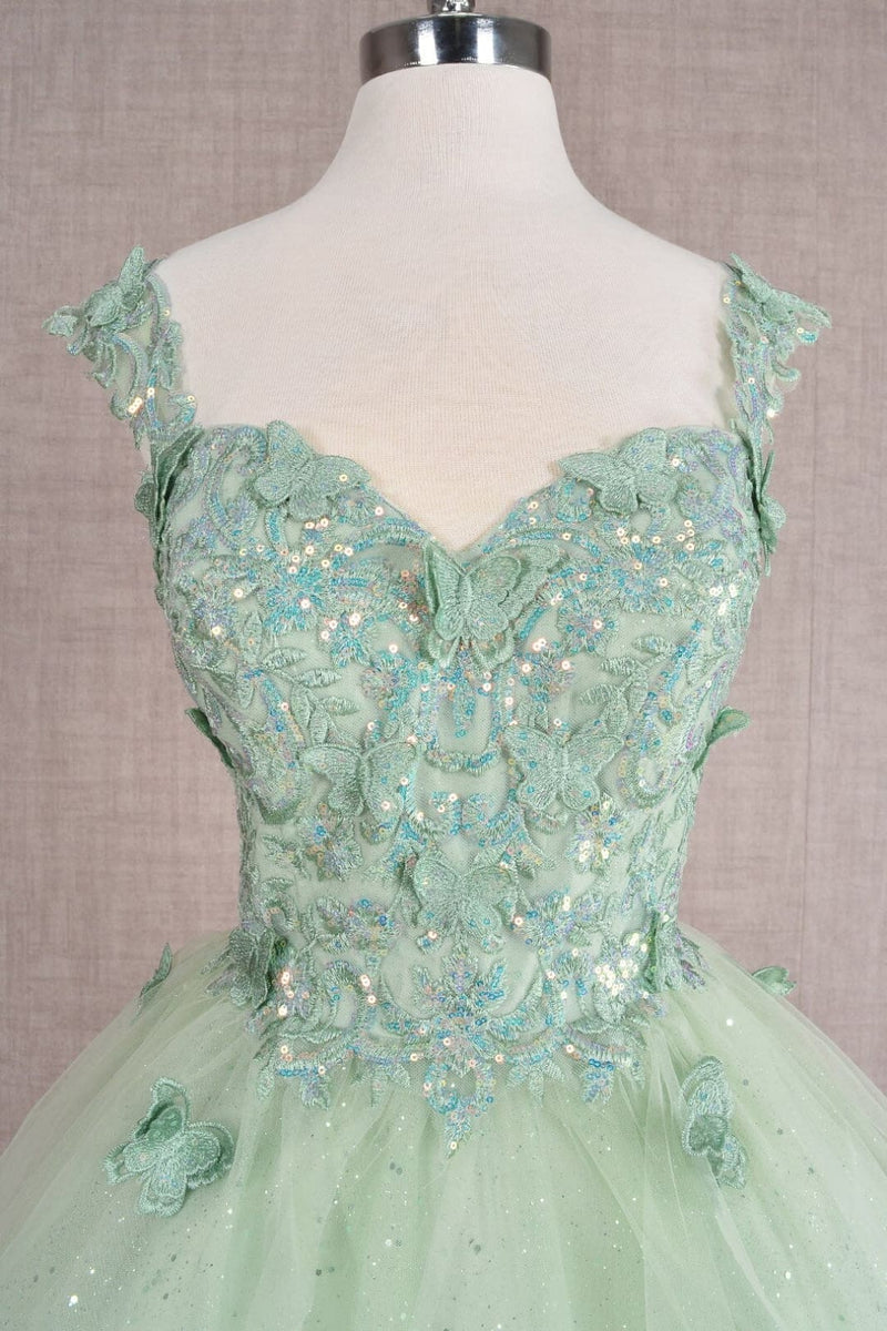 3D Butterfly Short Dress by Elizabeth KGS3186