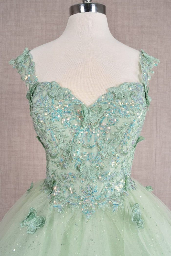 3D Butterfly Short Dress by Elizabeth KGS3186