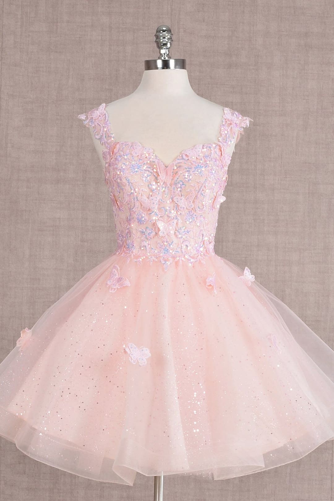 3D Butterfly Short Dress by Elizabeth KGS3186