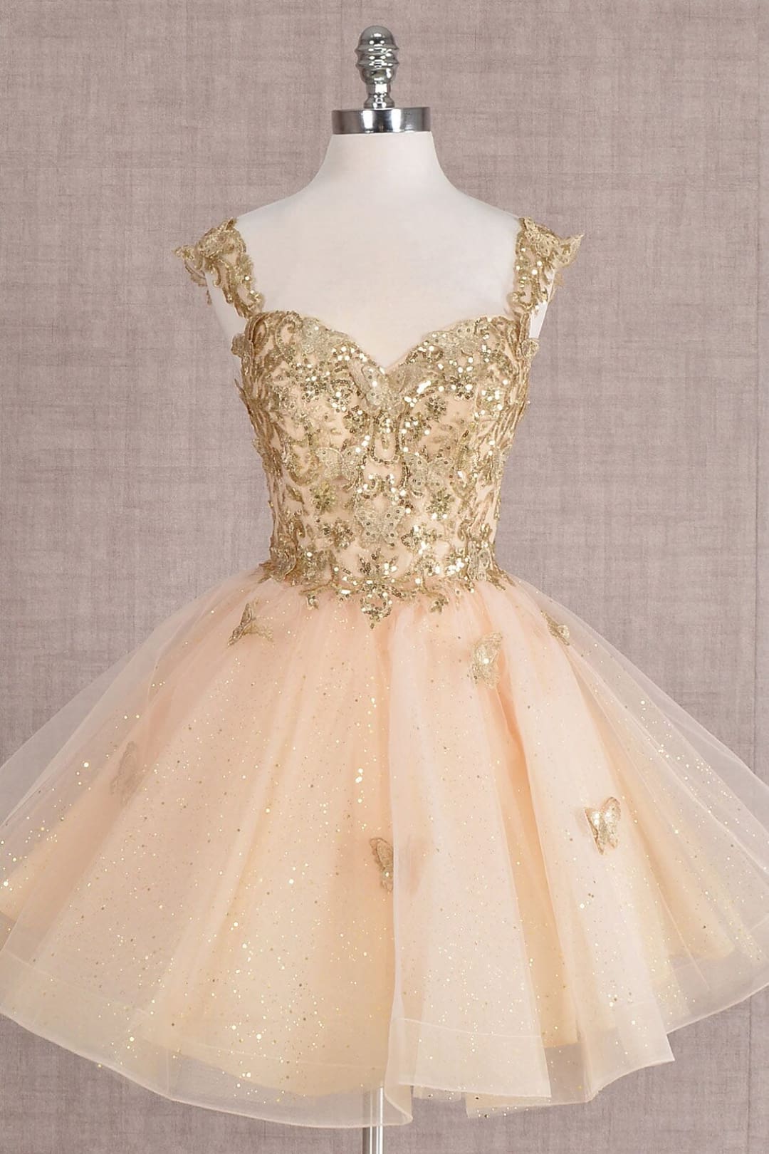3D Butterfly Short Dress by Elizabeth KGS3186