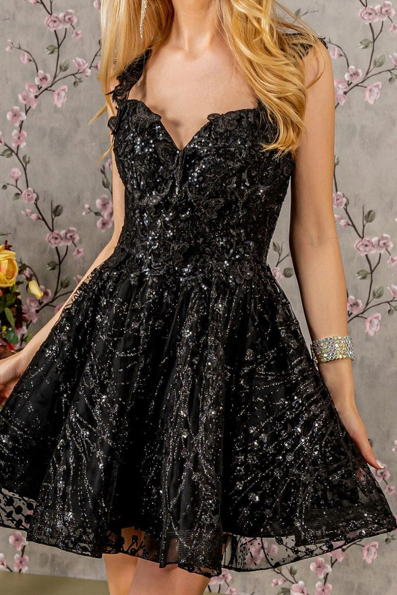 3D Butterfly Short Sleeveless Dress by Elizabeth KGS3187