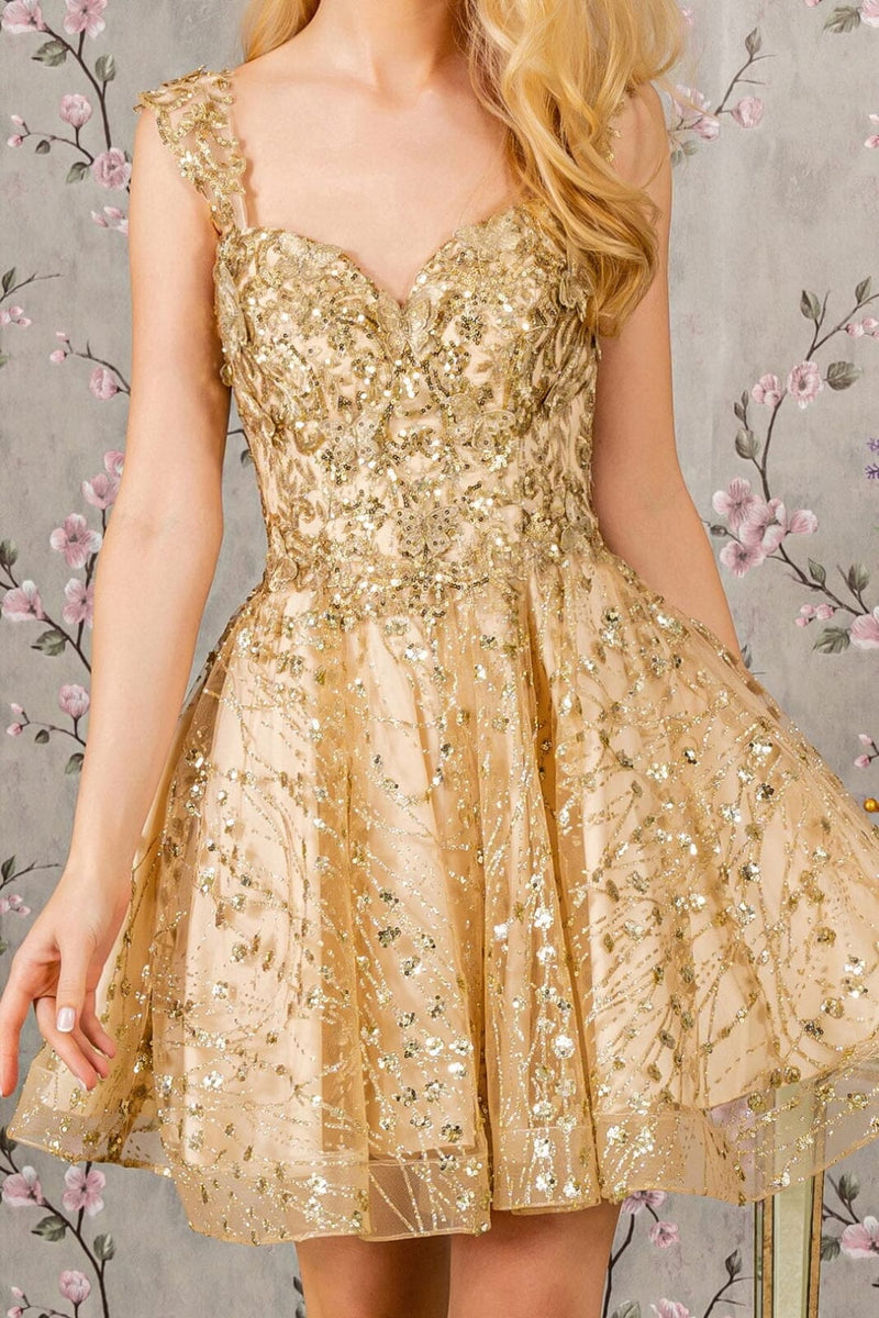 3D Butterfly Short Sleeveless Dress by Elizabeth KGS3187