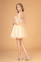 3D Floral Glitter Cape Dress by Elizabeth KGS3089