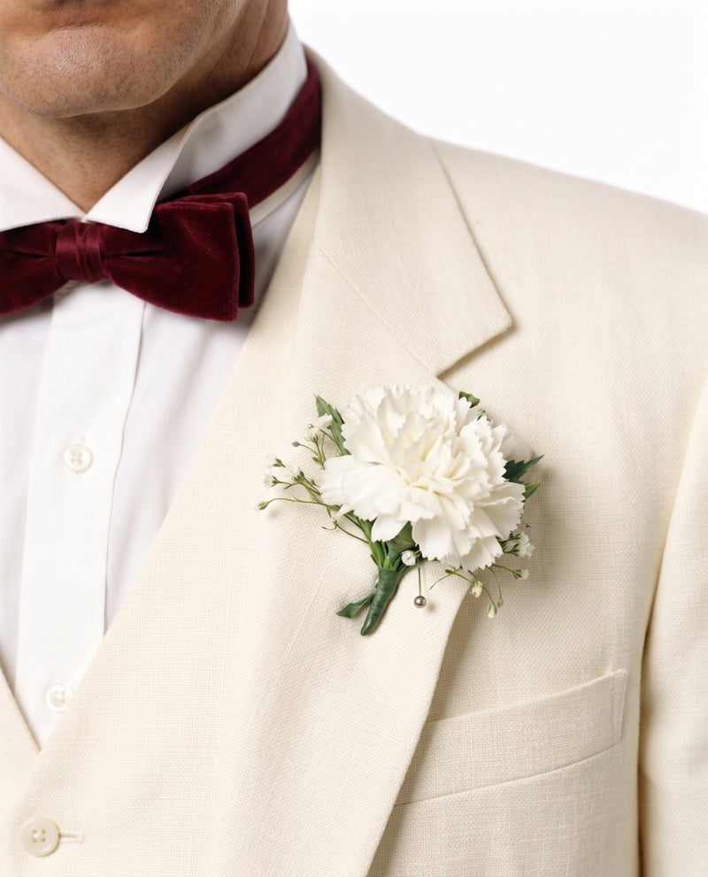 Tony Montana’s Ivory Vested Suit – Classic Ivory 3 Piece Suit for Wedding, Formal and Evening Wear