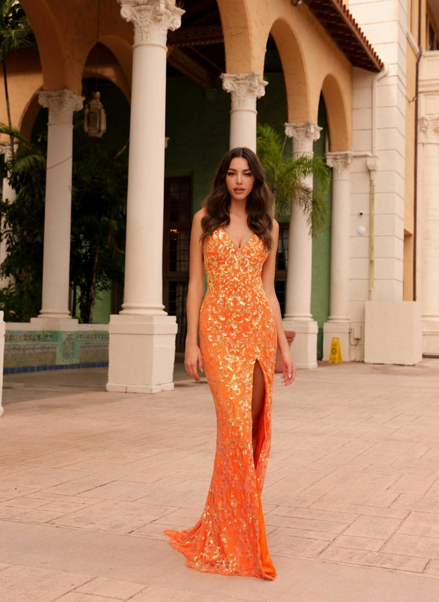 Primavera Couture 4150 - Beaded Sequin Prom Dress