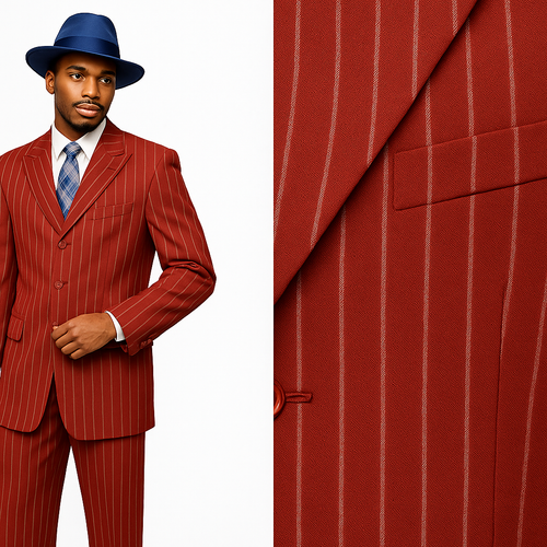 Red Zoot Suit - 1920s Suit - Gangster Long Suit